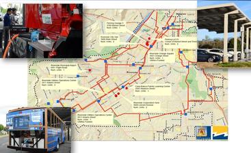 EV chargers map